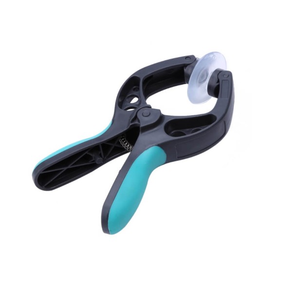 Pliers with suction cups for phone grip, phone support for repair, model 2